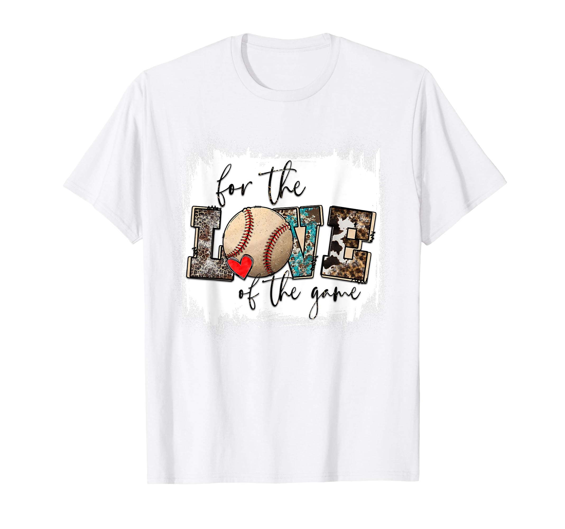 Baseball Mom Leopard Love Game T-Shirt - Casual Everyday Wear Men Women - T-Shirt, Sweatshirt, Hoodie