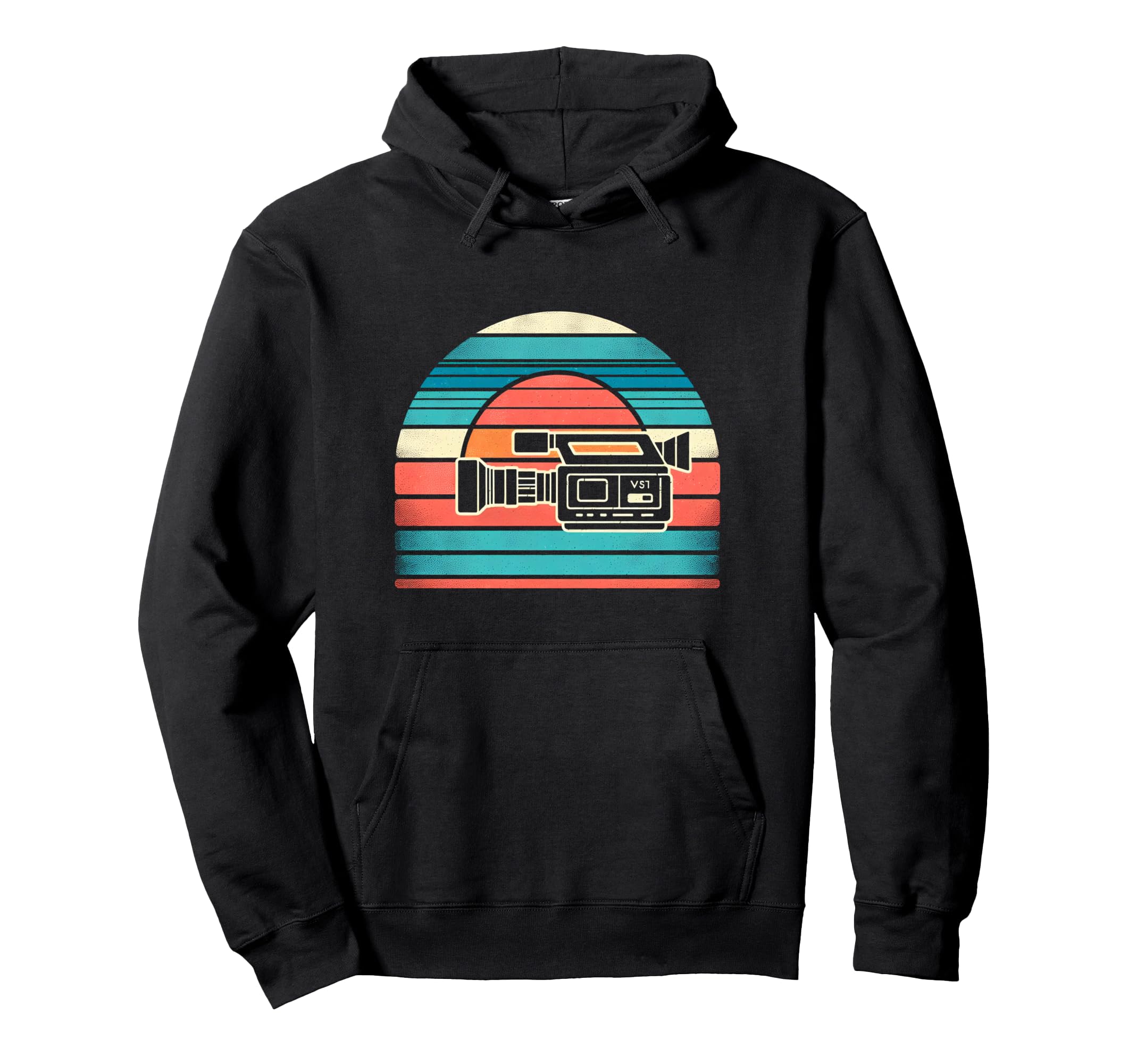 Video Camera Sunset Hoodie - Custom Art Print for Adults - T-Shirt, Sweatshirt, Hoodie