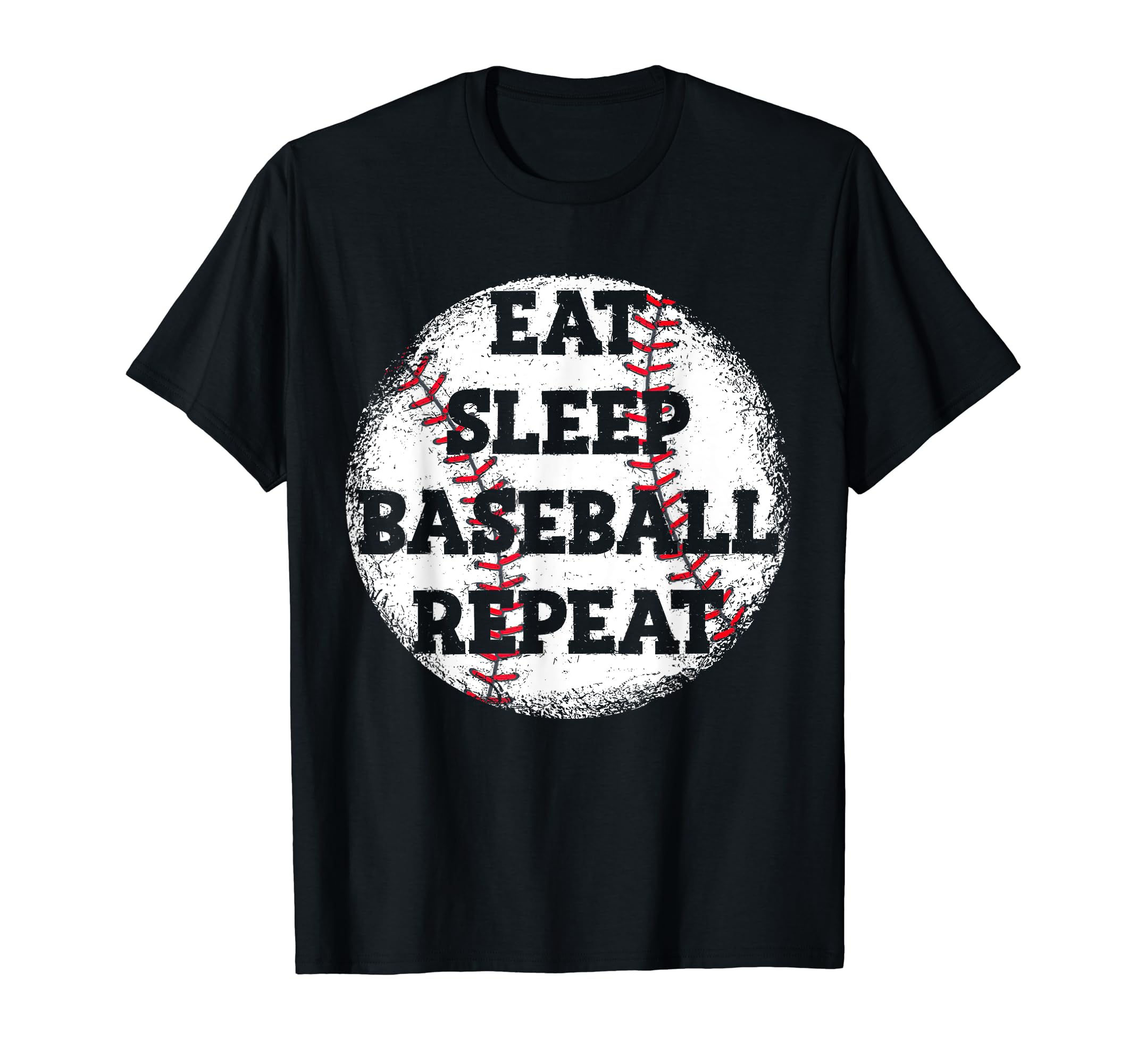 Eat Sleep Baseball Repeat Baseball T-Shirt - Aesthetic Graphic Men Women - T-Shirt, Sweatshirt, Hoodie