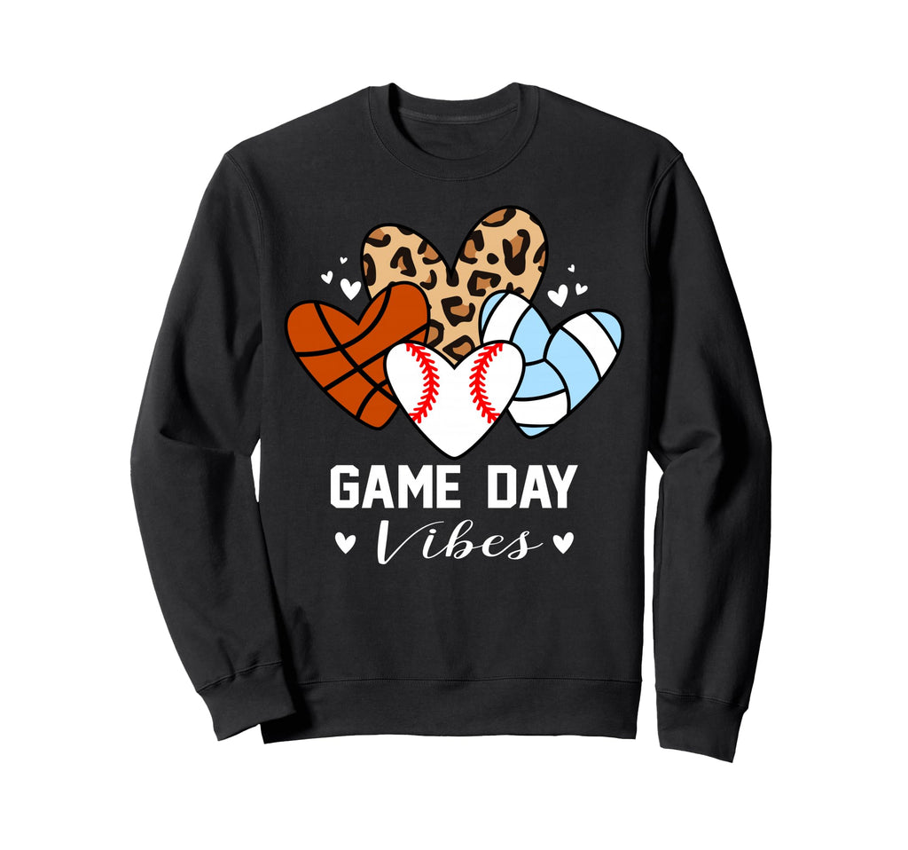 Game Day Vibes Funny Baseball Sweatshirt - Novelty Apparel Men Women - T-Shirt, Sweatshirt, Hoodie