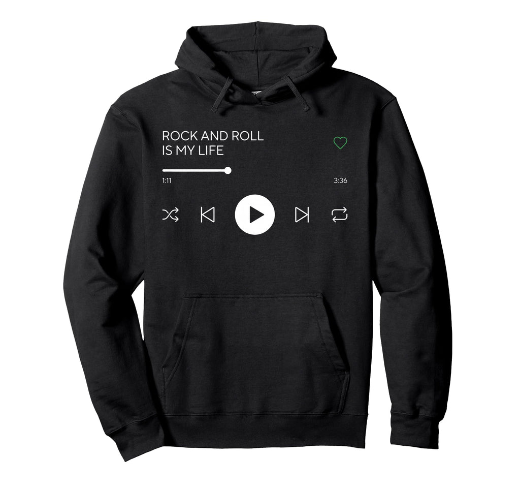Rock N Roll Heavy Metal Punk Music Hoodie - Custom Art Print for Adults - T-Shirt, Sweatshirt, Hoodie