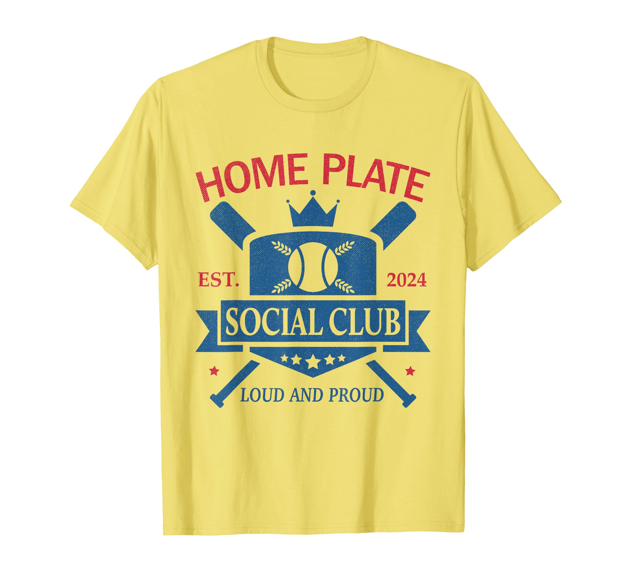 Funny Baseball Home Plate Social Club T-Shirt - Custom Art Print Unisex - T-Shirt, Sweatshirt, Hoodie