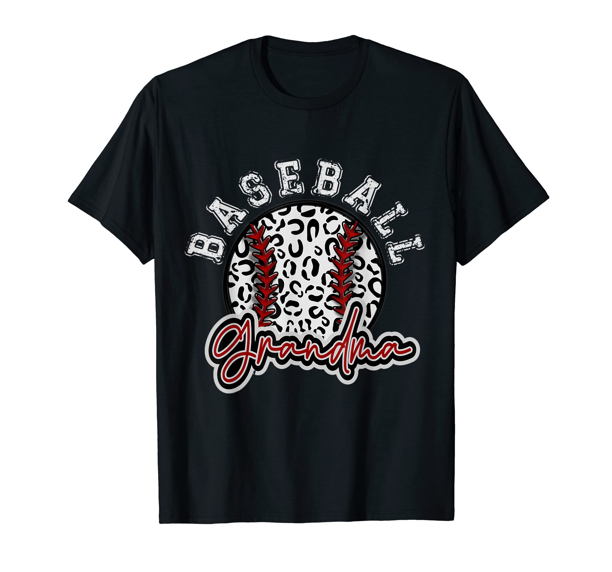 Leopard Cheetah Baseball Grandma T-Shirt - Fun Novelty Design Unisex - T-Shirt, Sweatshirt, Hoodie