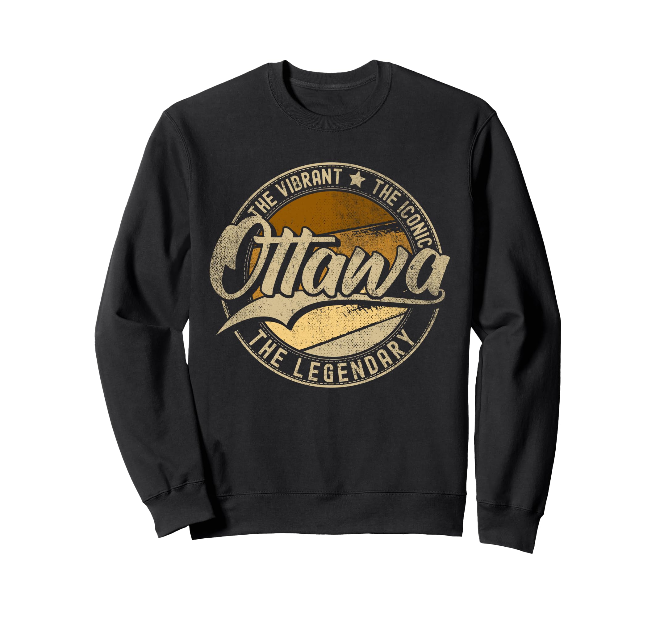 Ottawa Il Illinois Distressed Sweatshirt - Casual Everyday Wear Men Women - T-Shirt, Sweatshirt, Hoodie