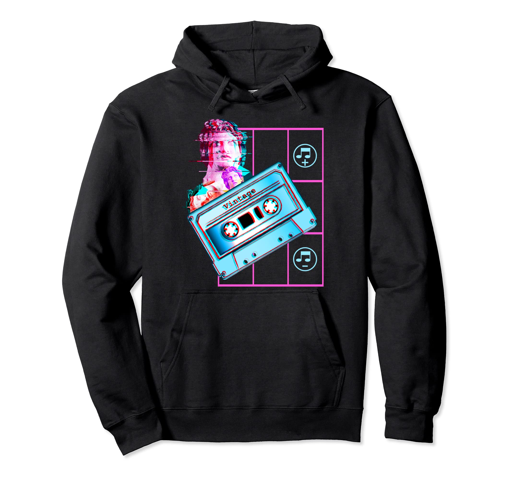 Greek Statue Vaporwave Aesthetic Hoodie - Streetwear Style for Adults - T-Shirt, Sweatshirt, Hoodie