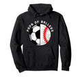 Papa Ballers Funny Soccer Baseball Hoodie - Custom Art Print for Adults - T-Shirt, Sweatshirt, Hoodie