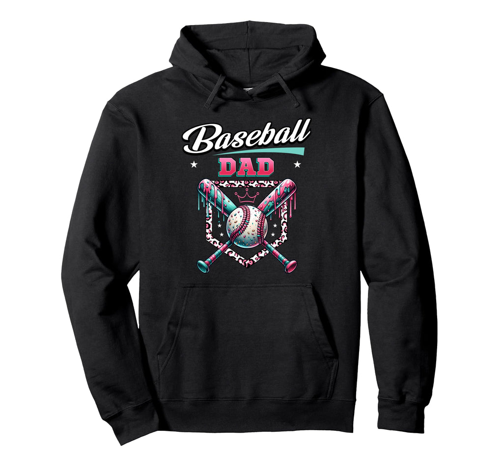 Baseball Dad Dripping Baseball Bat Hoodie - Streetwear Style for Adults - T-Shirt, Sweatshirt, Hoodie
