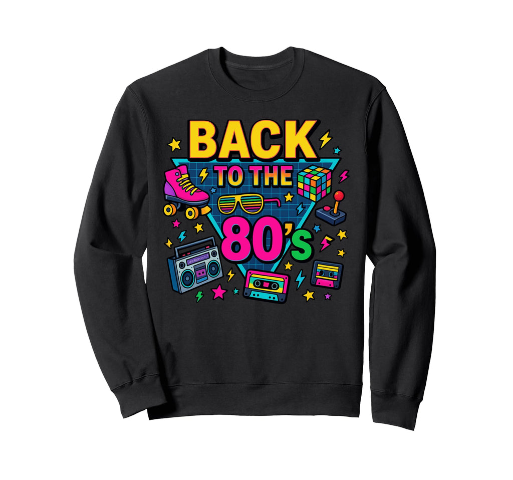 Cassette Boombox Arcade Roller Skate Sweatshirt - Novelty Apparel Unisex - T-Shirt, Sweatshirt, Hoodie