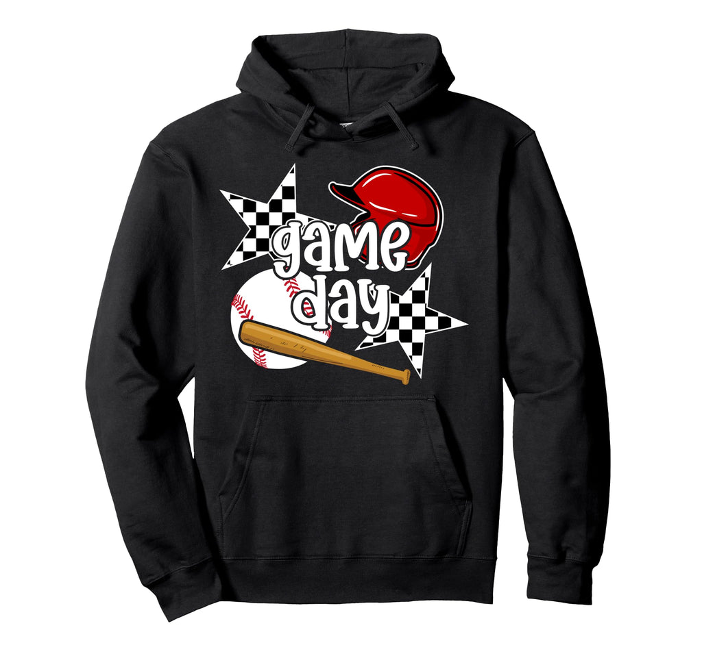 Game Day Funny Baseball Game Day Hoodie - Novelty Apparel Men Women - T-Shirt, Sweatshirt, Hoodie