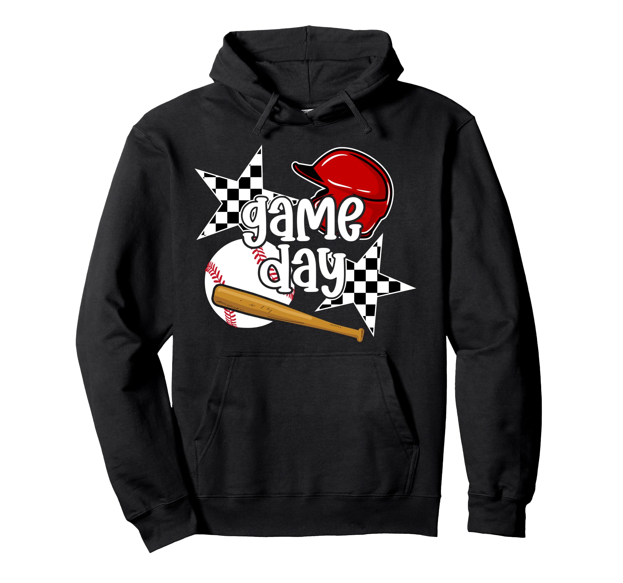 Game Day Funny Baseball Game Day Hoodie - Novelty Apparel Men Women - T-Shirt, Sweatshirt, Hoodie
