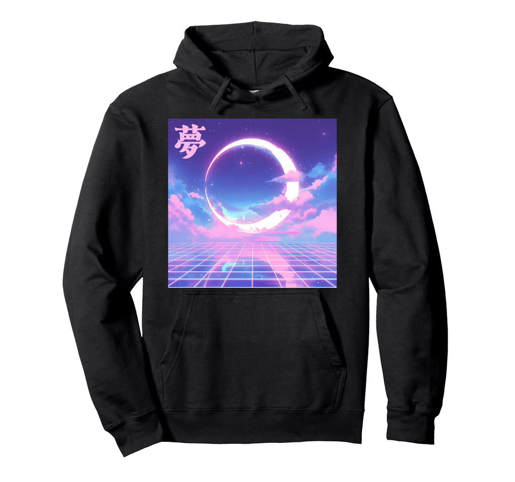 Dream Crescent Moon Dreamy Night Sky Hoodie - Streetwear Style Men Women - T-Shirt, Sweatshirt, Hoodie