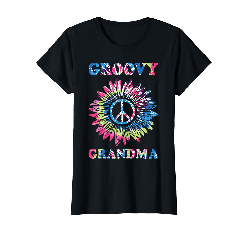 Groovy Grandma Tie Dye Peace Sign T-Shirt - Novelty Apparel Men Women - T-Shirt, Sweatshirt, Hoodie