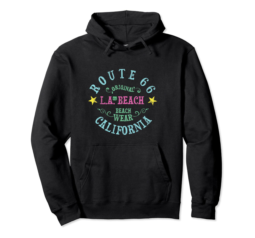 Route 66 La Beach Wear Hoodie - Minimalist Print Unisex - T-Shirt, Sweatshirt, Hoodie