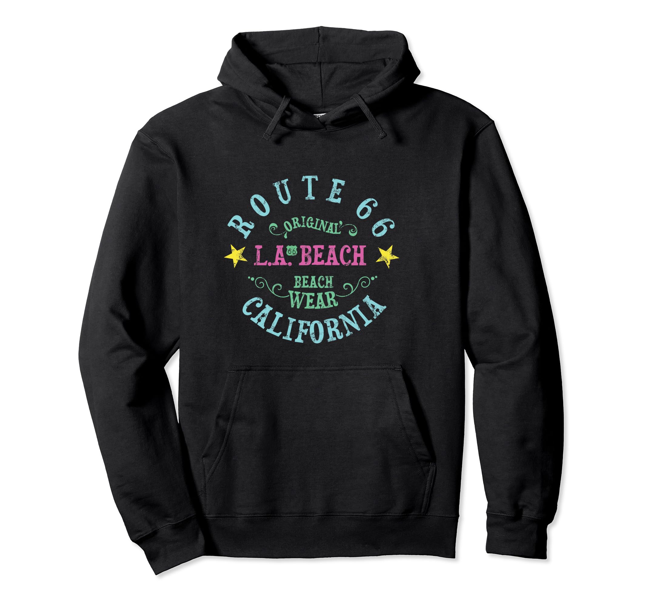 Route 66 La Beach Wear Hoodie - Minimalist Print Unisex - T-Shirt, Sweatshirt, Hoodie