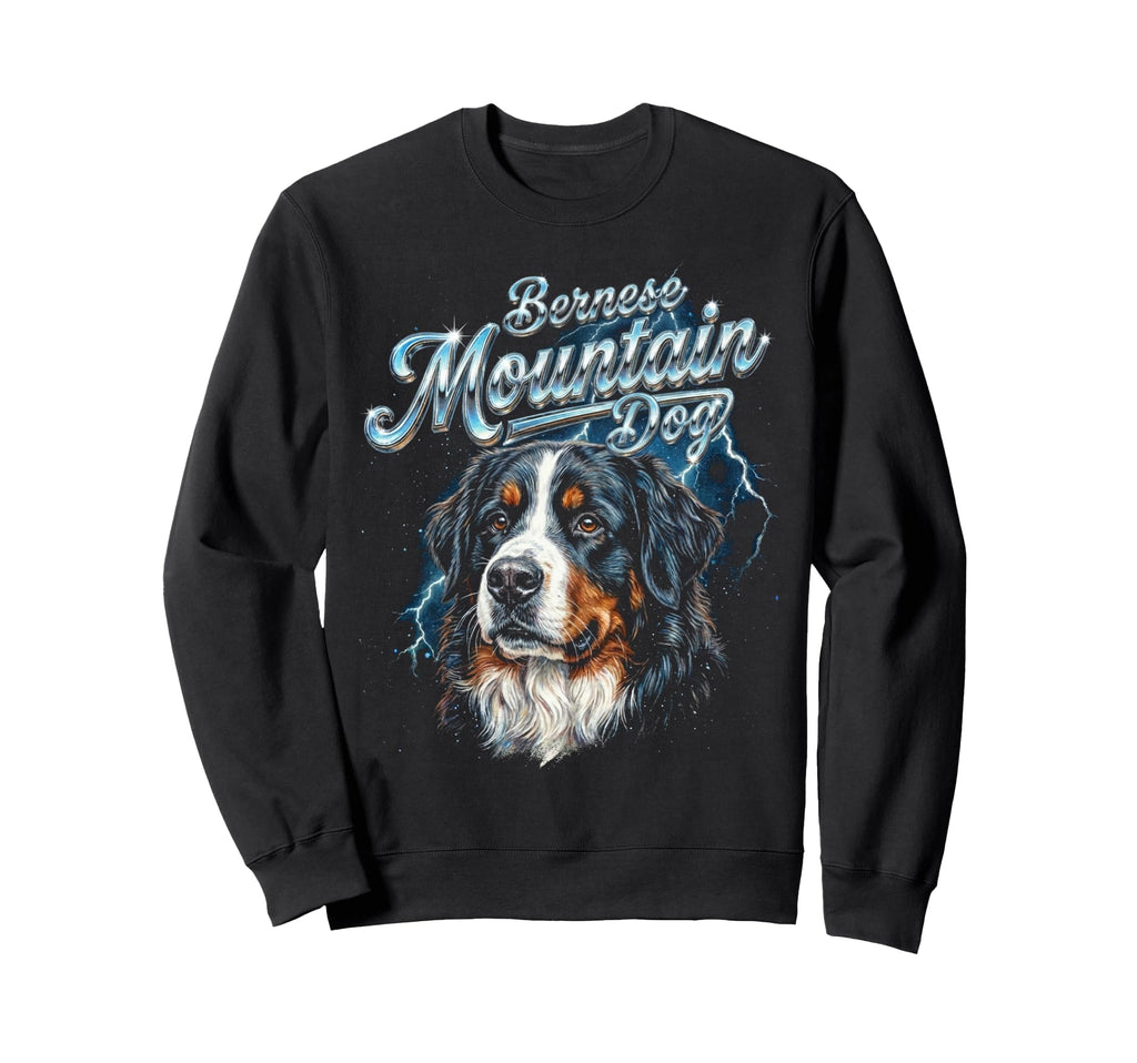 Bernese Mountain Dog 90S Dog Sweatshirt - Aesthetic Graphic for Adults - T-Shirt, Sweatshirt, Hoodie