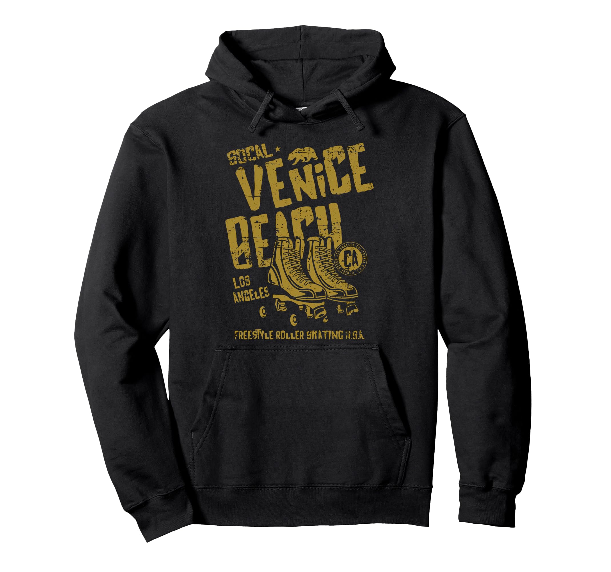 Venice Beach California Roller Skate Hoodie - Minimalist Print Unisex - T-Shirt, Sweatshirt, Hoodie
