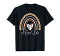 Mom Life Boho Rainbow Funny Baseball T-Shirt - Graphic Print Unisex - T-Shirt, Sweatshirt, Hoodie