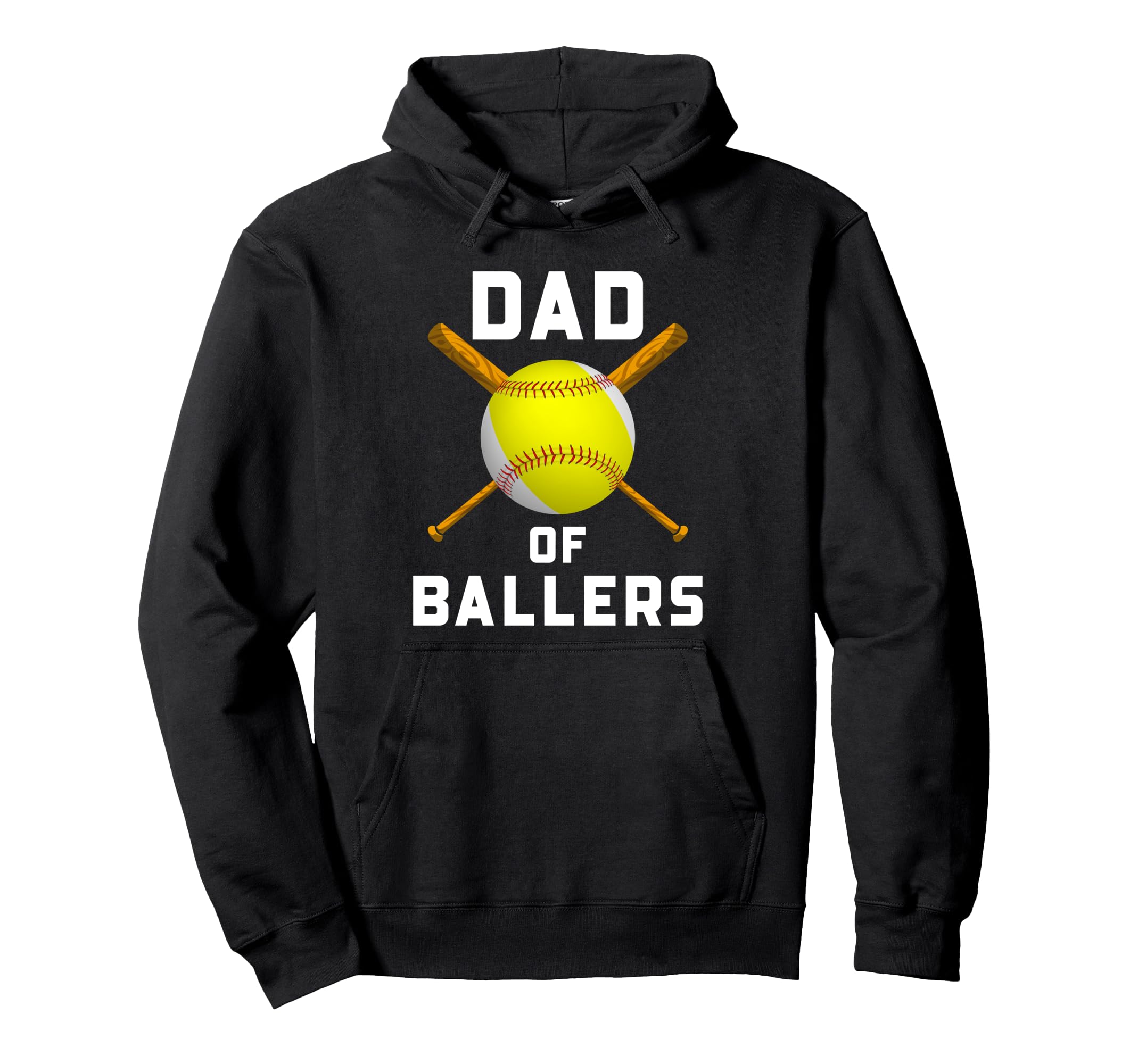 Funny Baseball Softball Dad Ballers Hoodie - Streetwear Style Men Women - T-Shirt, Sweatshirt, Hoodie