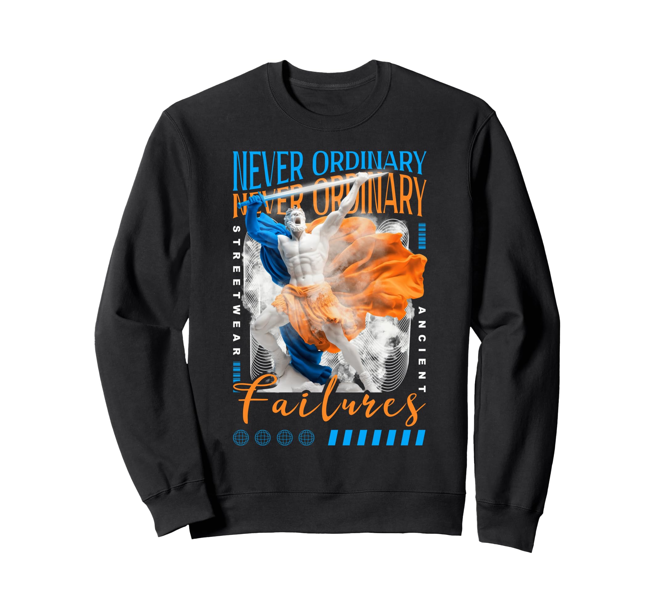 Y2K Ordinary Bold Urban Graffiti Sweatshirt - Minimalist Print for Adults - T-Shirt, Sweatshirt, Hoodie