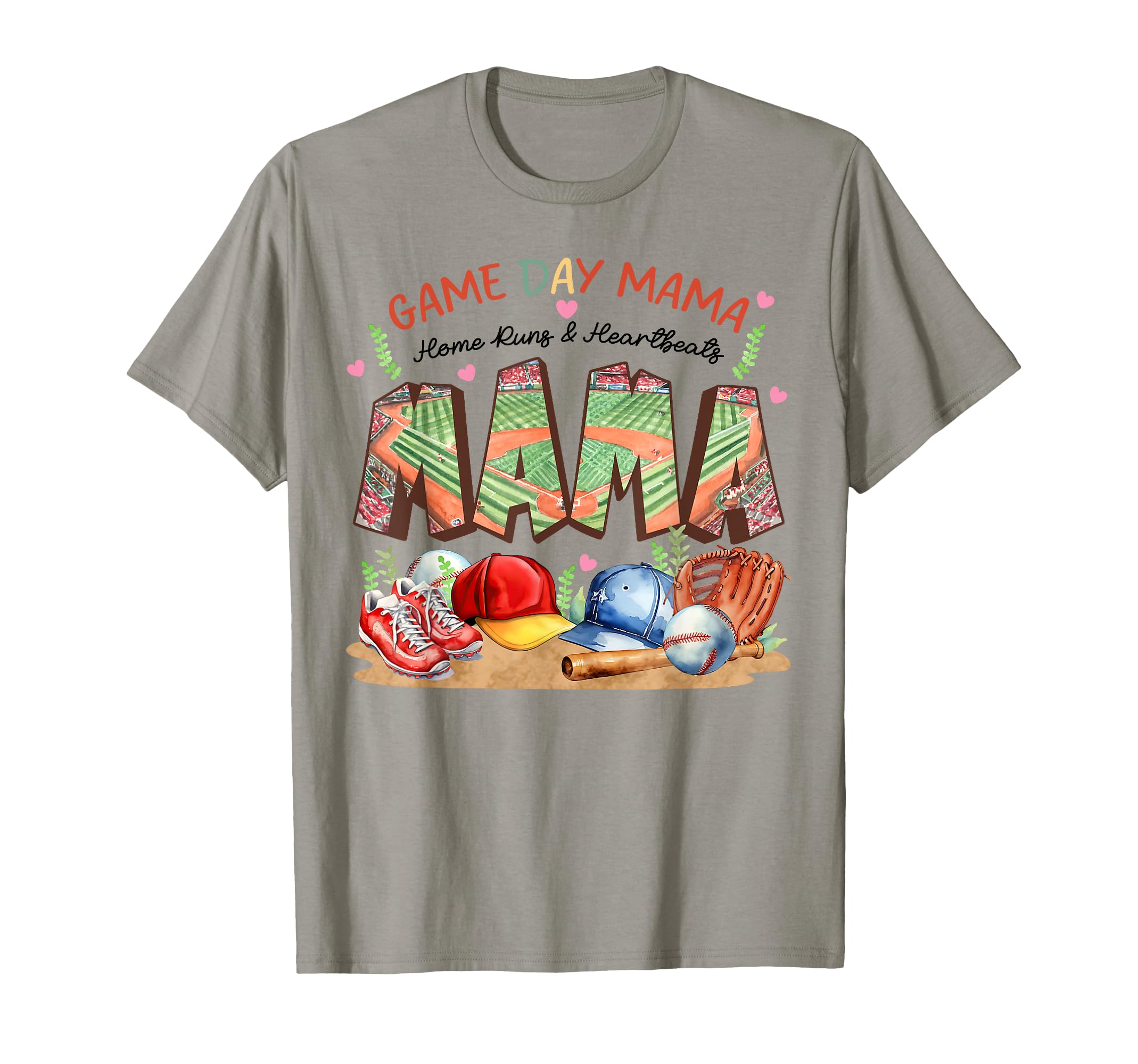 Game Day Mama Home Runs And T-Shirt - Fun Novelty Design for Adults - T-Shirt, Sweatshirt, Hoodie