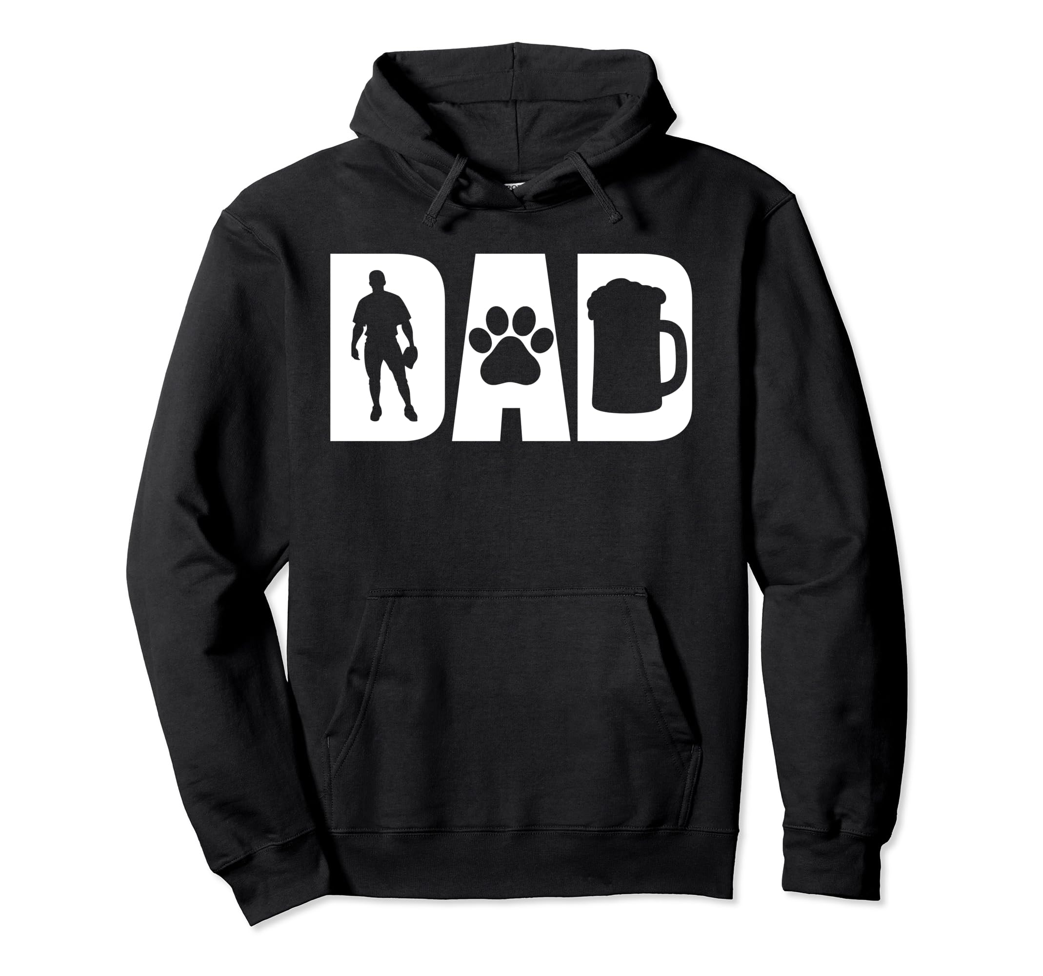 Best Baseball Beer Lovin Dog Dad Pet Hoodie - Minimalist Print for Adults - T-Shirt, Sweatshirt, Hoodie