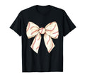 Baseball Coquette Bow Baseball Mom T-Shirt - Minimalist Print Men Women - T-Shirt, Sweatshirt, Hoodie
