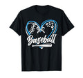 Baseball Heart Cheer Mom Mama Game Day T-Shirt - Graphic Print Men Women - T-Shirt, Sweatshirt, Hoodie
