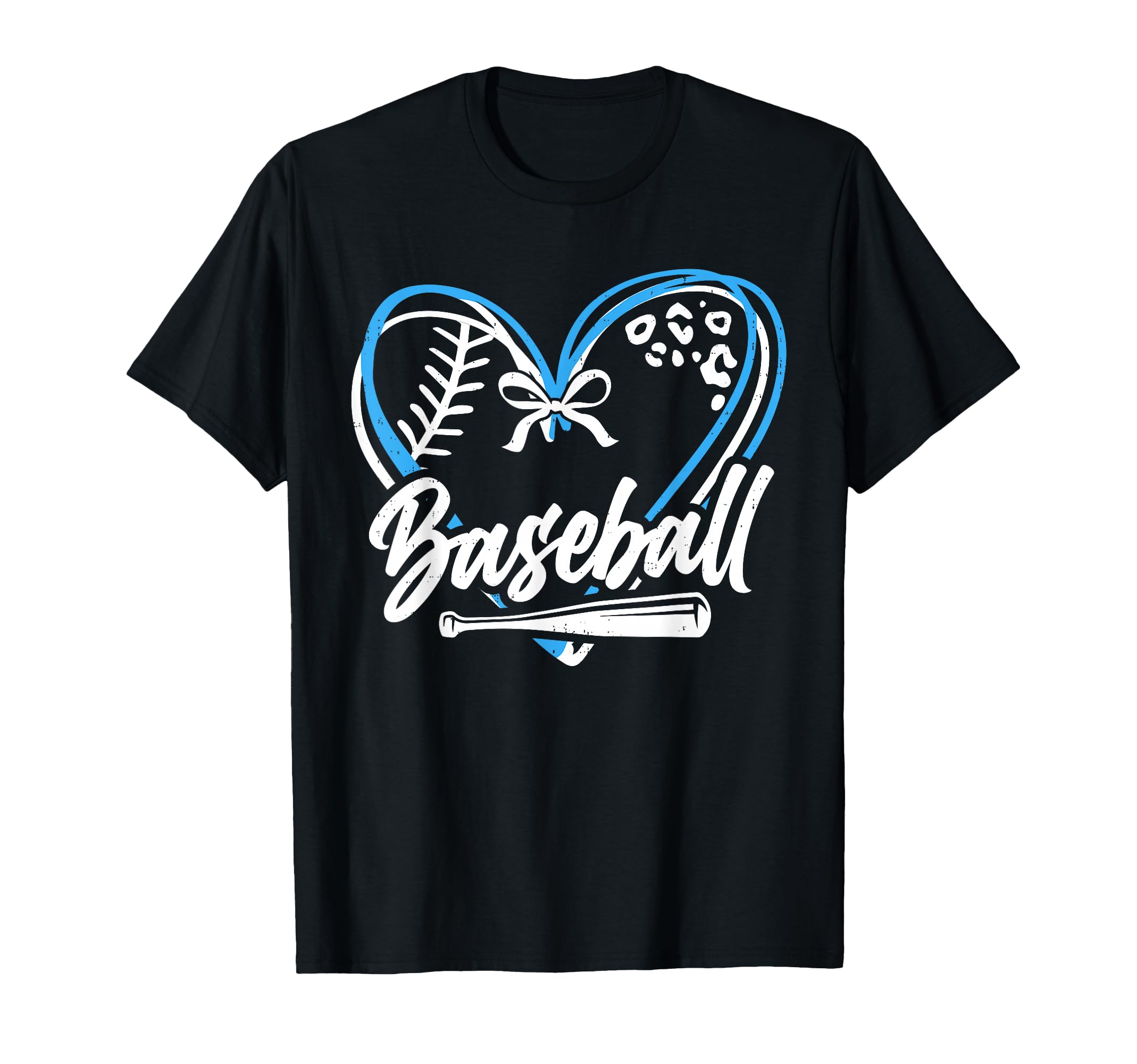 Baseball Heart Cheer Mom Mama Game Day T-Shirt - Graphic Print Men Women - T-Shirt, Sweatshirt, Hoodie