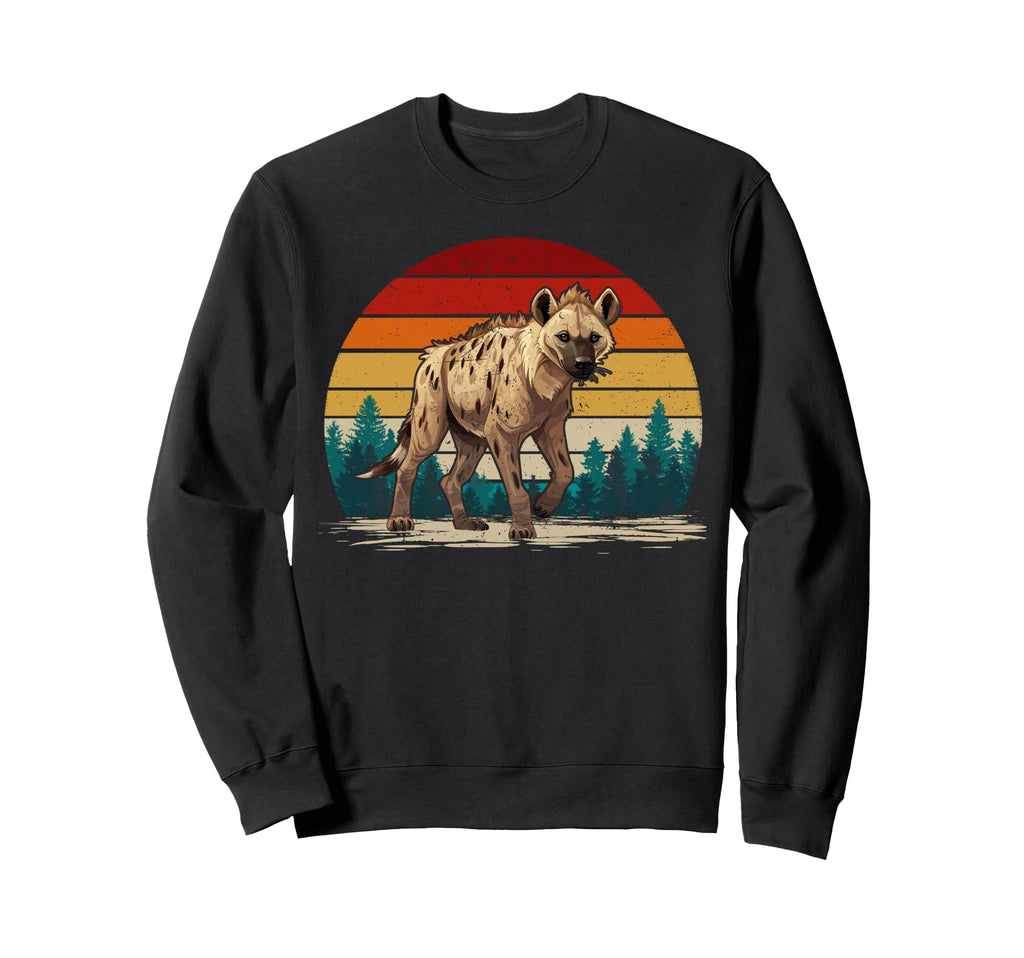 Hyena Lover Distressed Hyena Sweatshirt - Graphic Print Unisex - T-Shirt, Sweatshirt, Hoodie