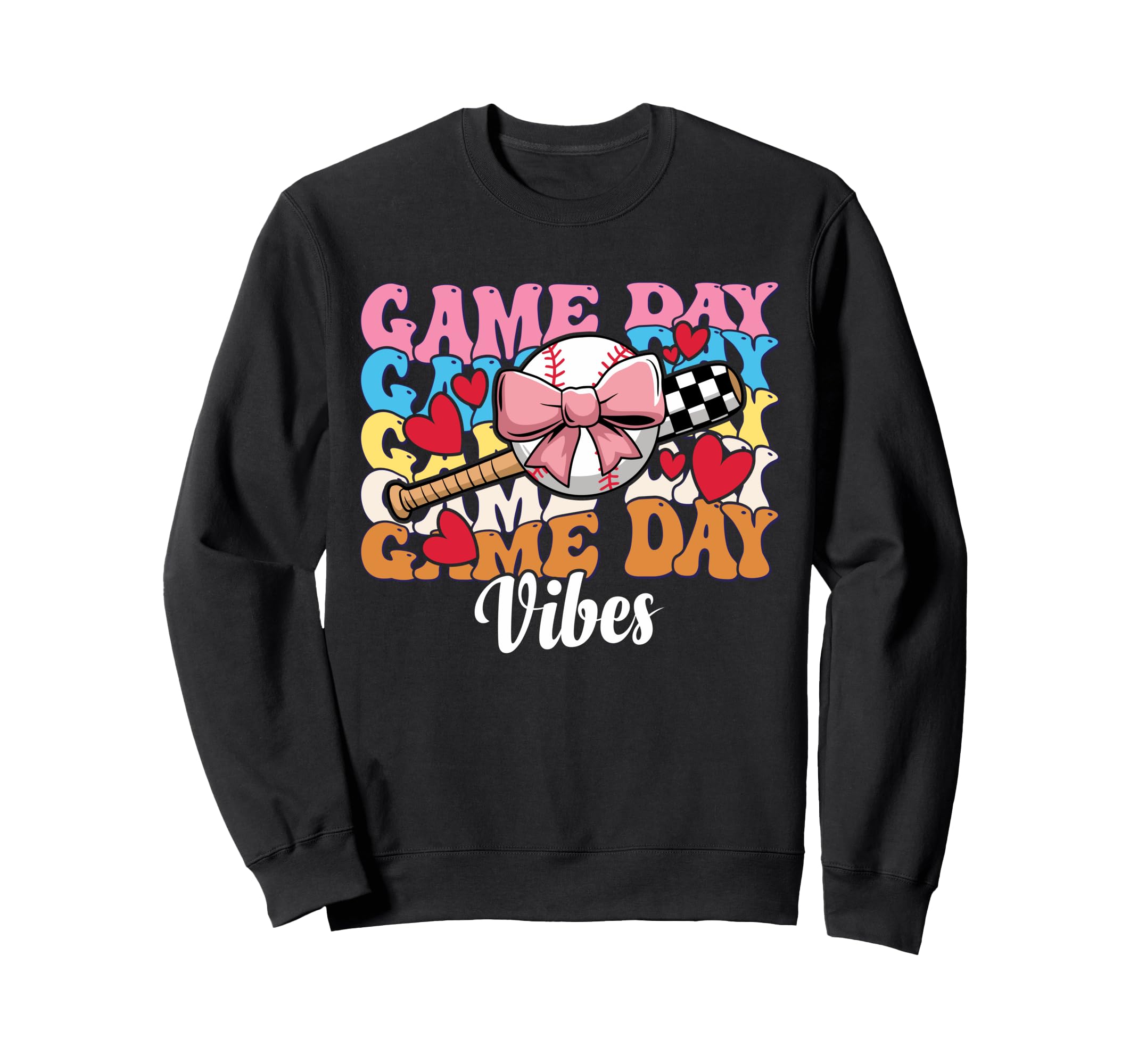 Game Day Vibes Coquette Bow Sweatshirt - Aesthetic Graphic Men Women - T-Shirt, Sweatshirt, Hoodie