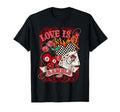 Love Is Cowboy Wild West Checkered T-Shirt - Minimalist Print for Adults - T-Shirt, Sweatshirt, Hoodie