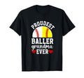 Proudest Baller Grandma Ever Softball T-Shirt - Graphic Print for Adults - T-Shirt, Sweatshirt, Hoodie