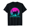 Sunset Black Cat T-Shirt - Custom Art Print for Adults - T-Shirt, Sweatshirt, Hoodie