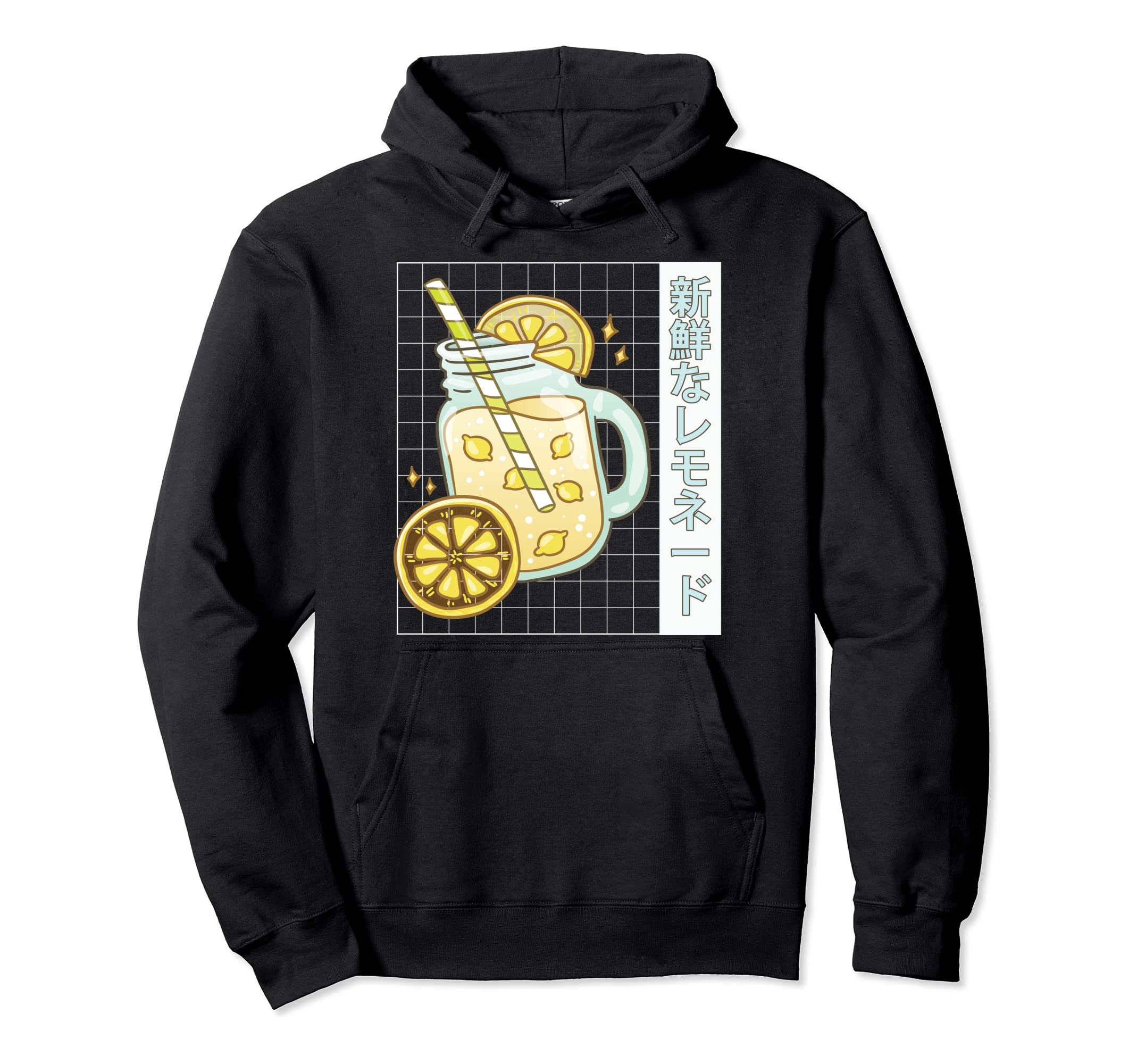 Lemonade Japanese Vaporwave 90S Aesthetic Hoodie - Graphic Print Unisex - T-Shirt, Sweatshirt, Hoodie