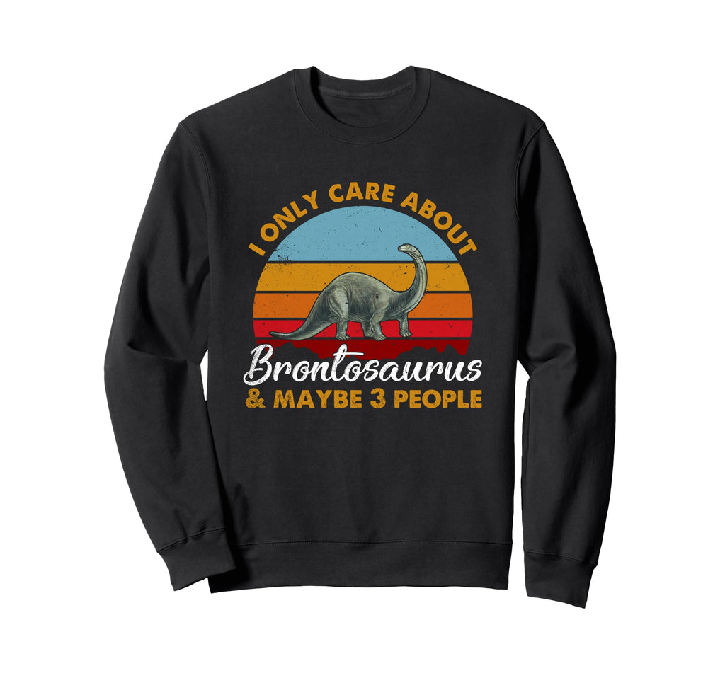 Sunset Brontosaurus Sweatshirt - Novelty Apparel Men Women - T-Shirt, Sweatshirt, Hoodie