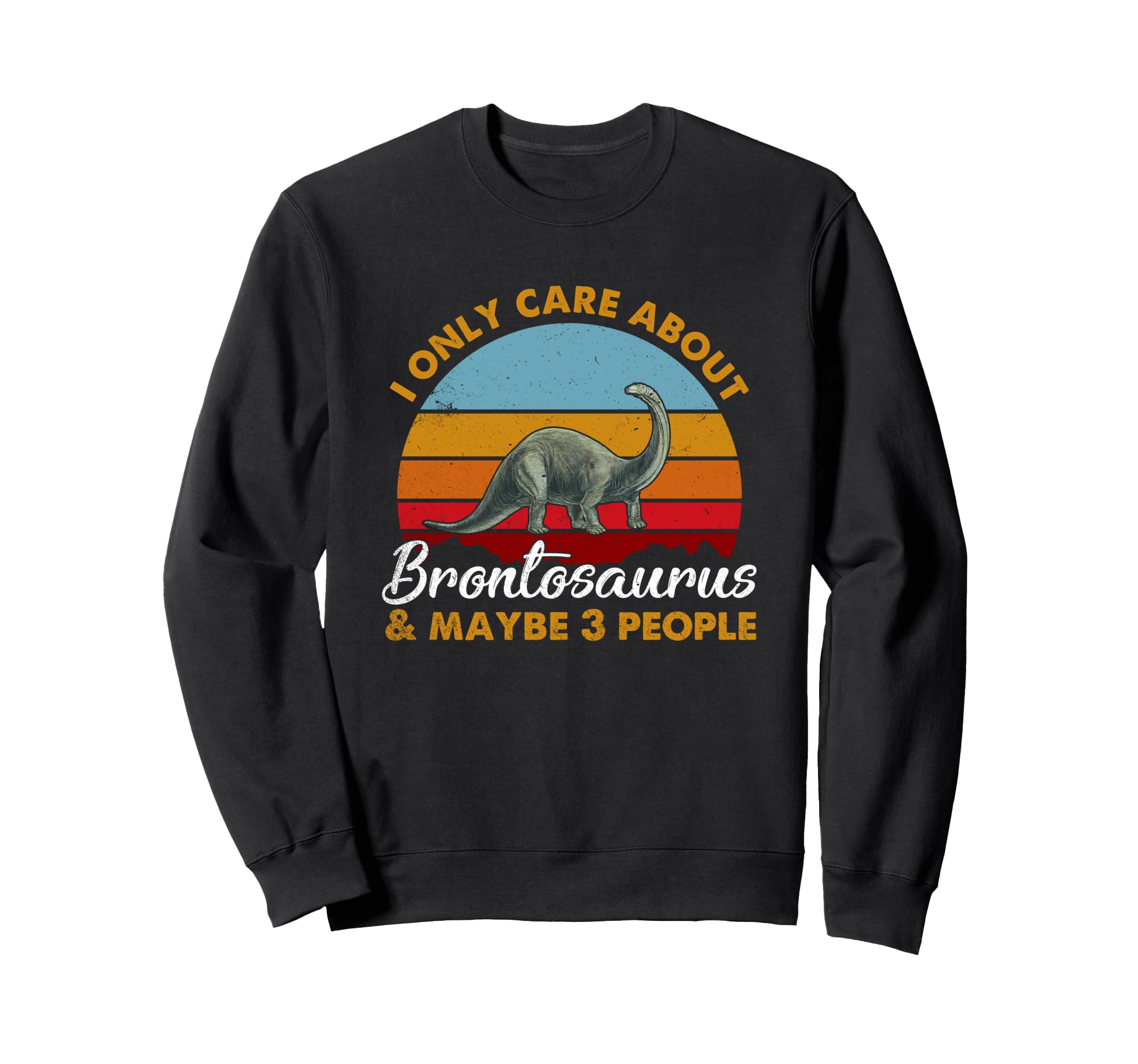 Sunset Brontosaurus Sweatshirt - Novelty Apparel Men Women - T-Shirt, Sweatshirt, Hoodie