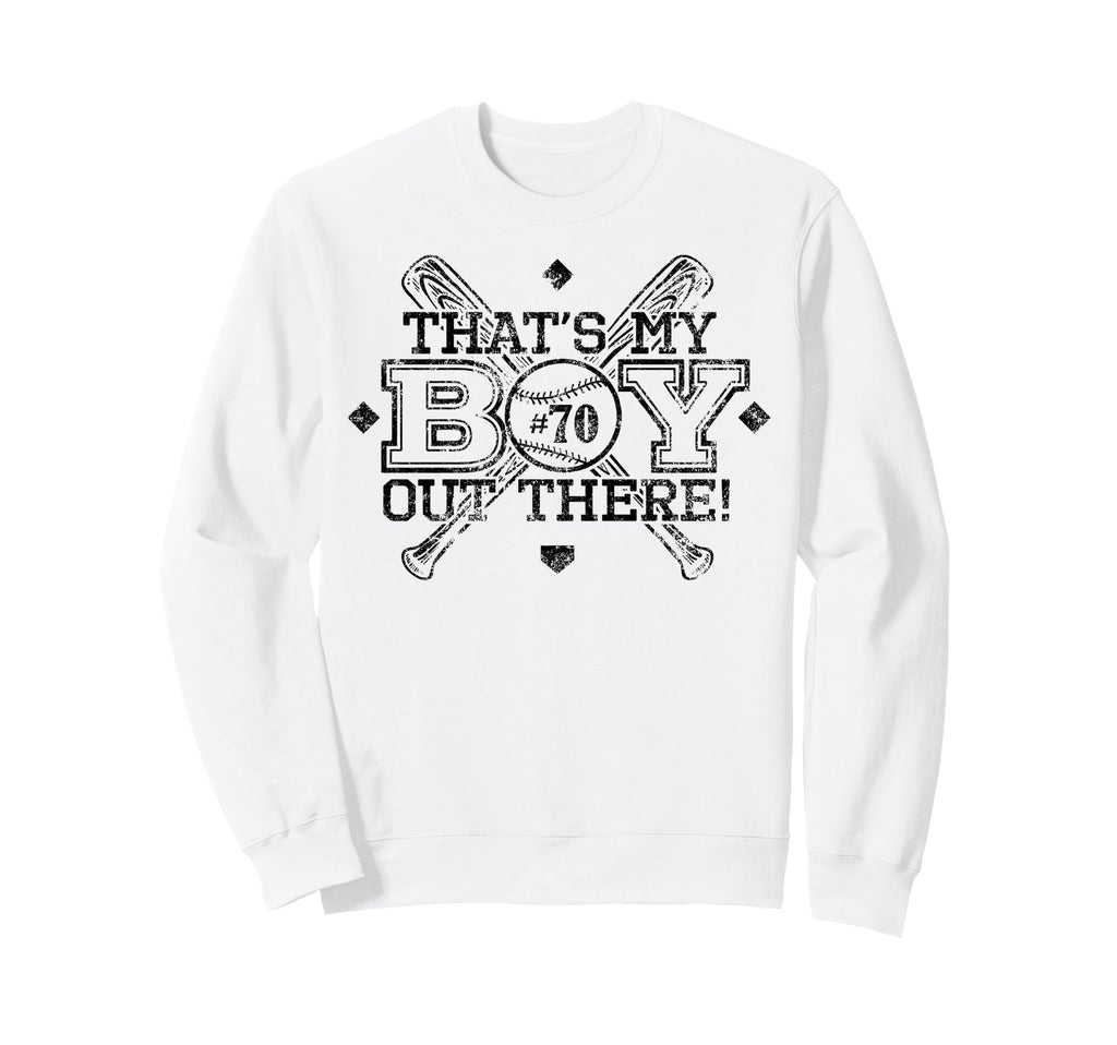 Baseball Mom Dad Thats My Proud Sweatshirt - Graphic Print for Adults - T-Shirt, Sweatshirt, Hoodie