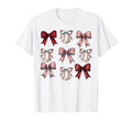 Baseball Coquette Bow Baseball Mom Mama T-Shirt - Minimalist Print Unisex - T-Shirt, Sweatshirt, Hoodie