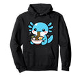 Kawaii Axolotl Ramen Noodles Japanese Hoodie - Graphic Print Men Women - T-Shirt, Sweatshirt, Hoodie