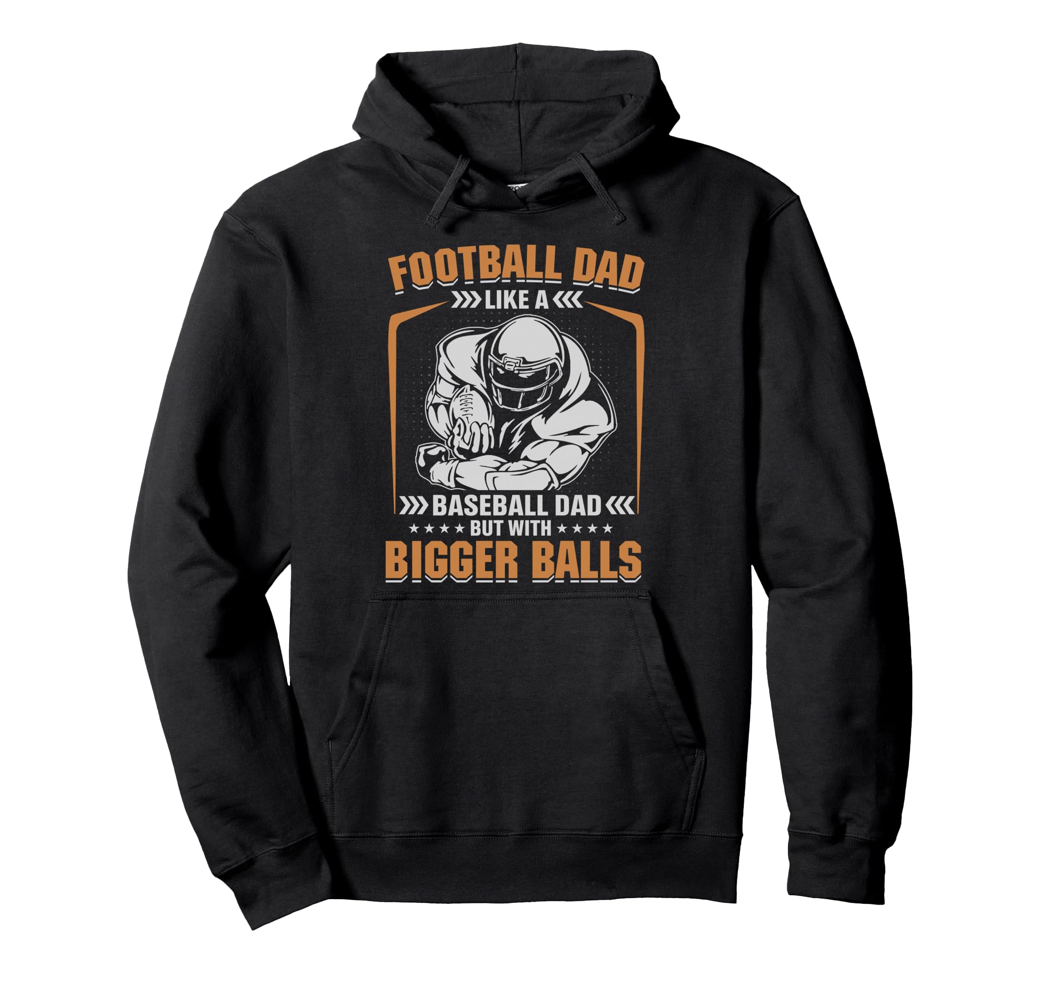 Football Dad Like Baseball Dad But Hoodie - Fun Novelty Design Unisex - T-Shirt, Sweatshirt, Hoodie