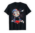 Baseball Drip Dabbing 4Th July T-Shirt - Aesthetic Graphic Men Women - T-Shirt, Sweatshirt, Hoodie