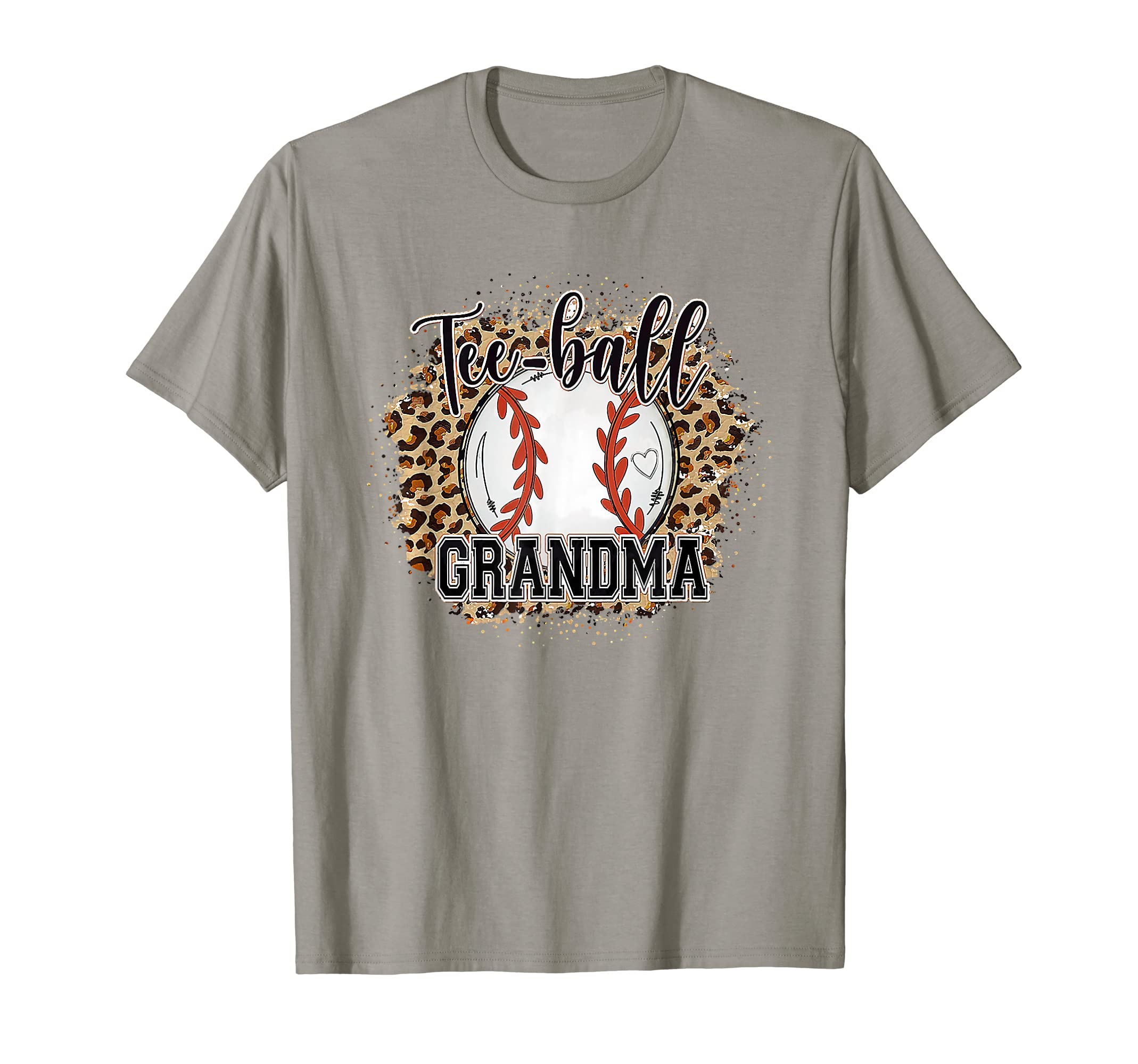 Ball Grandma Leopard Funny Baseball T-Shirt - Trendy Graphic for Adults - T-Shirt, Sweatshirt, Hoodie