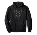 Y2K Grunge Goth Aesthetic Skull Hoodie - Custom Art Print for Adults - T-Shirt, Sweatshirt, Hoodie