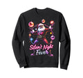 Silent Night Fever Disco Santa Funky Sweatshirt - Trendy Graphic Unisex - T-Shirt, Sweatshirt, Hoodie