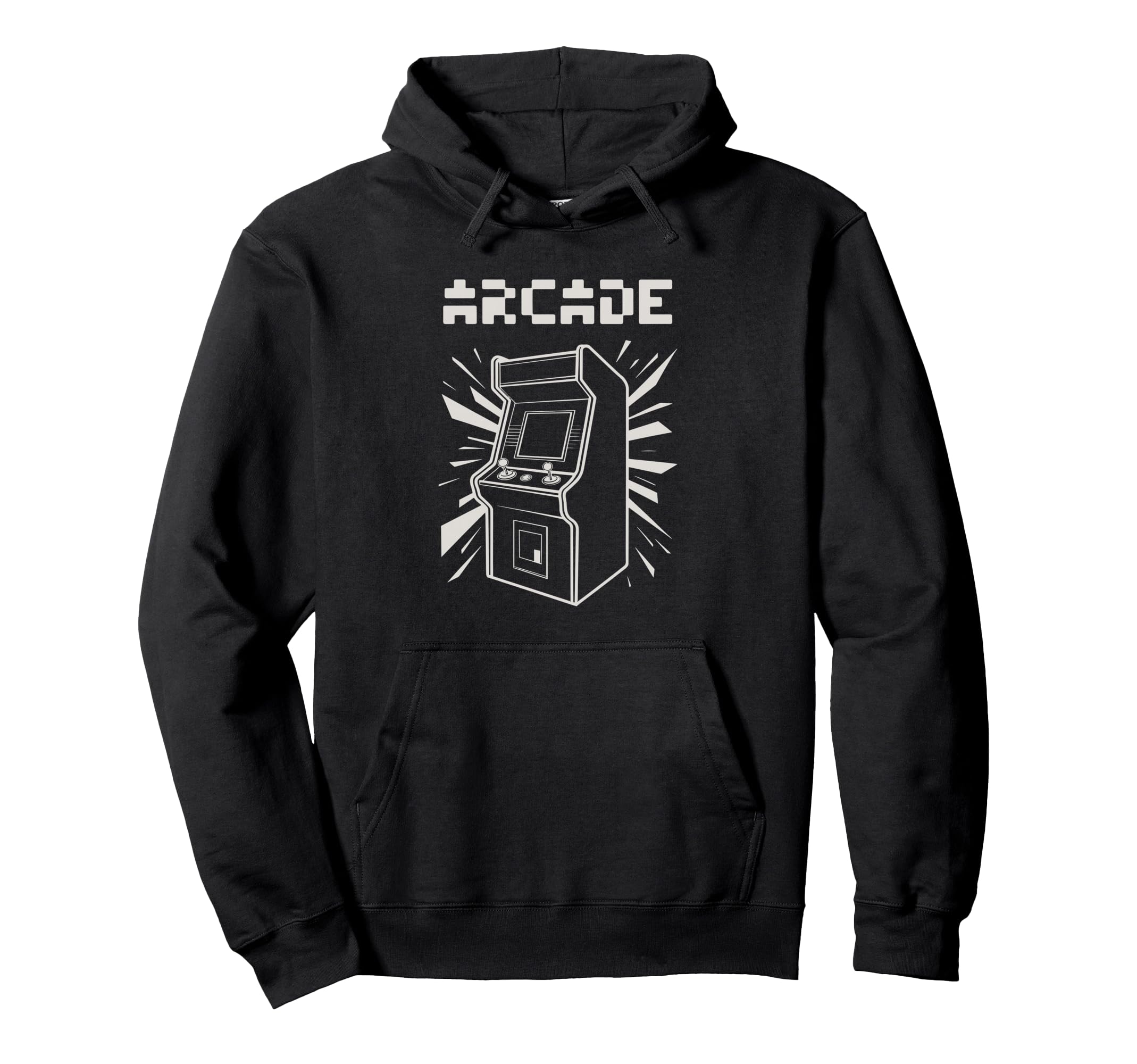 Arcade Cabinet Gaming Arcade Hoodie - Fun Novelty Design for Adults - T-Shirt, Sweatshirt, Hoodie