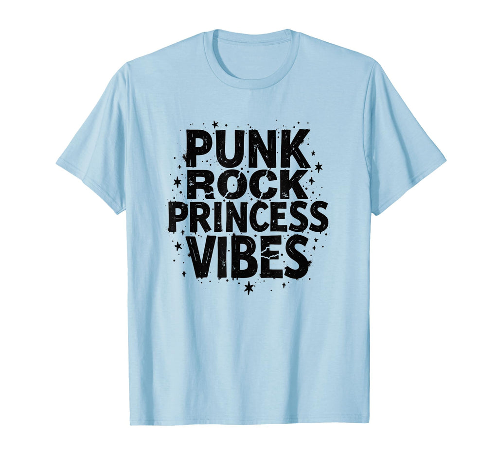 Punk Rock Princess Vibes Grunge T-Shirt - Custom Art Print for Adults - T-Shirt, Sweatshirt, Hoodie