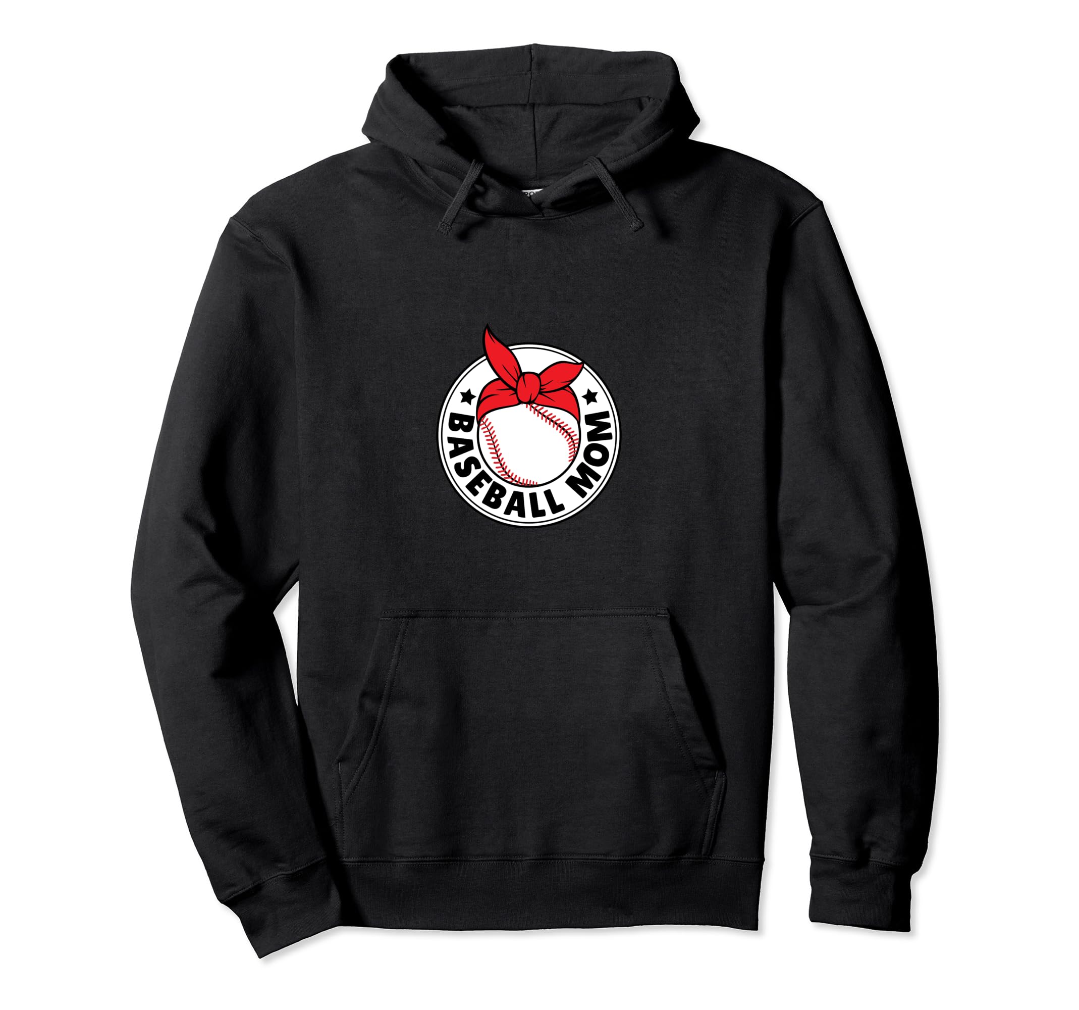 Baseball Mom Baseball Mom Hoodie - Fun Novelty Design for Adults - T-Shirt, Sweatshirt, Hoodie