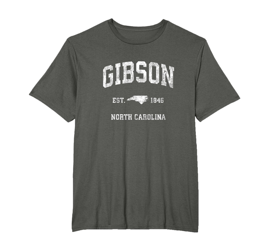 Gibson North Carolina Nc Athletic T-Shirt - Aesthetic Graphic Men Women - T-Shirt, Sweatshirt, Hoodie