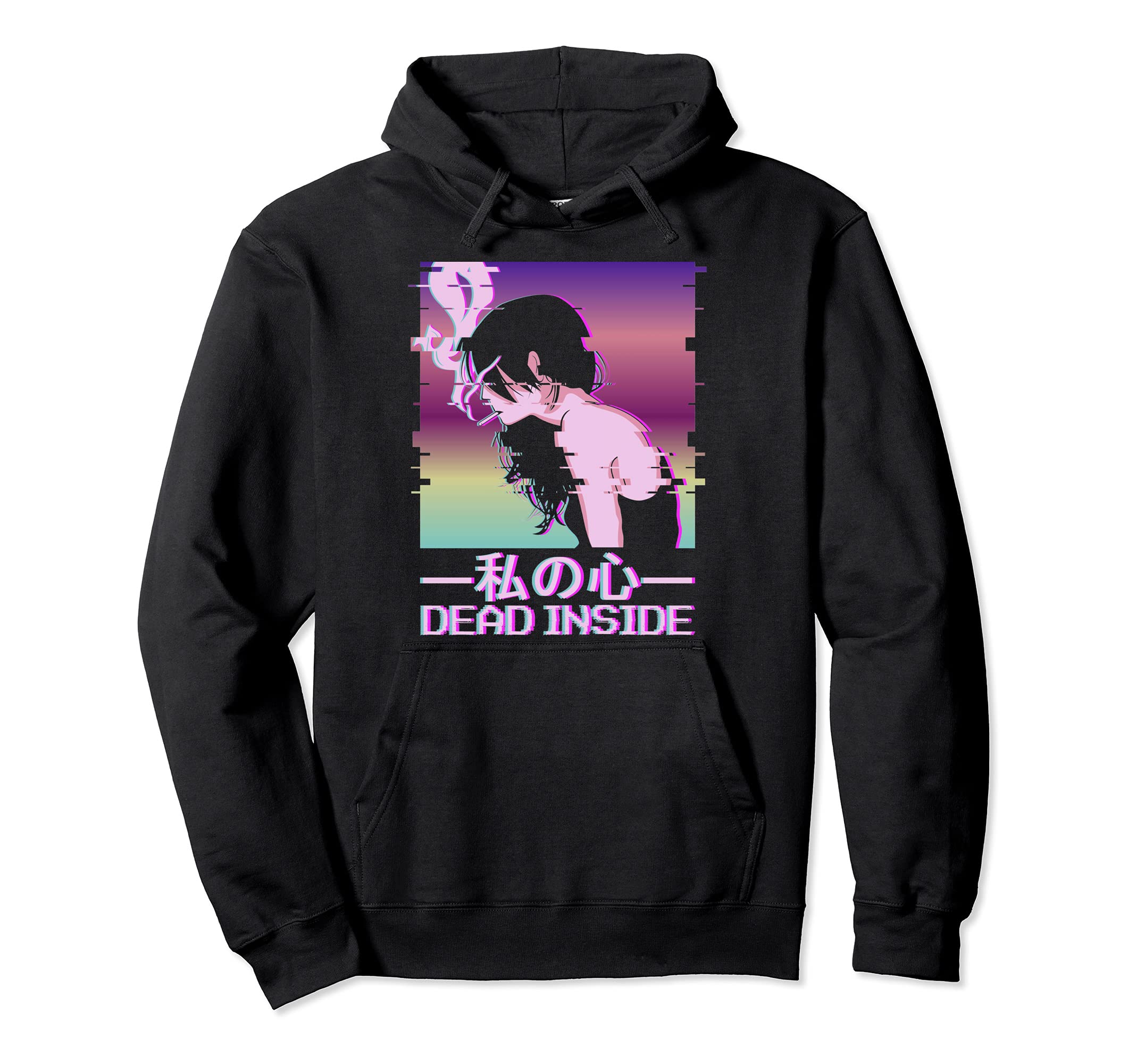 Dead Inside Lofi Vaporwave Alt Indie Hoodie - Unique Graphic for Adults - T-Shirt, Sweatshirt, Hoodie