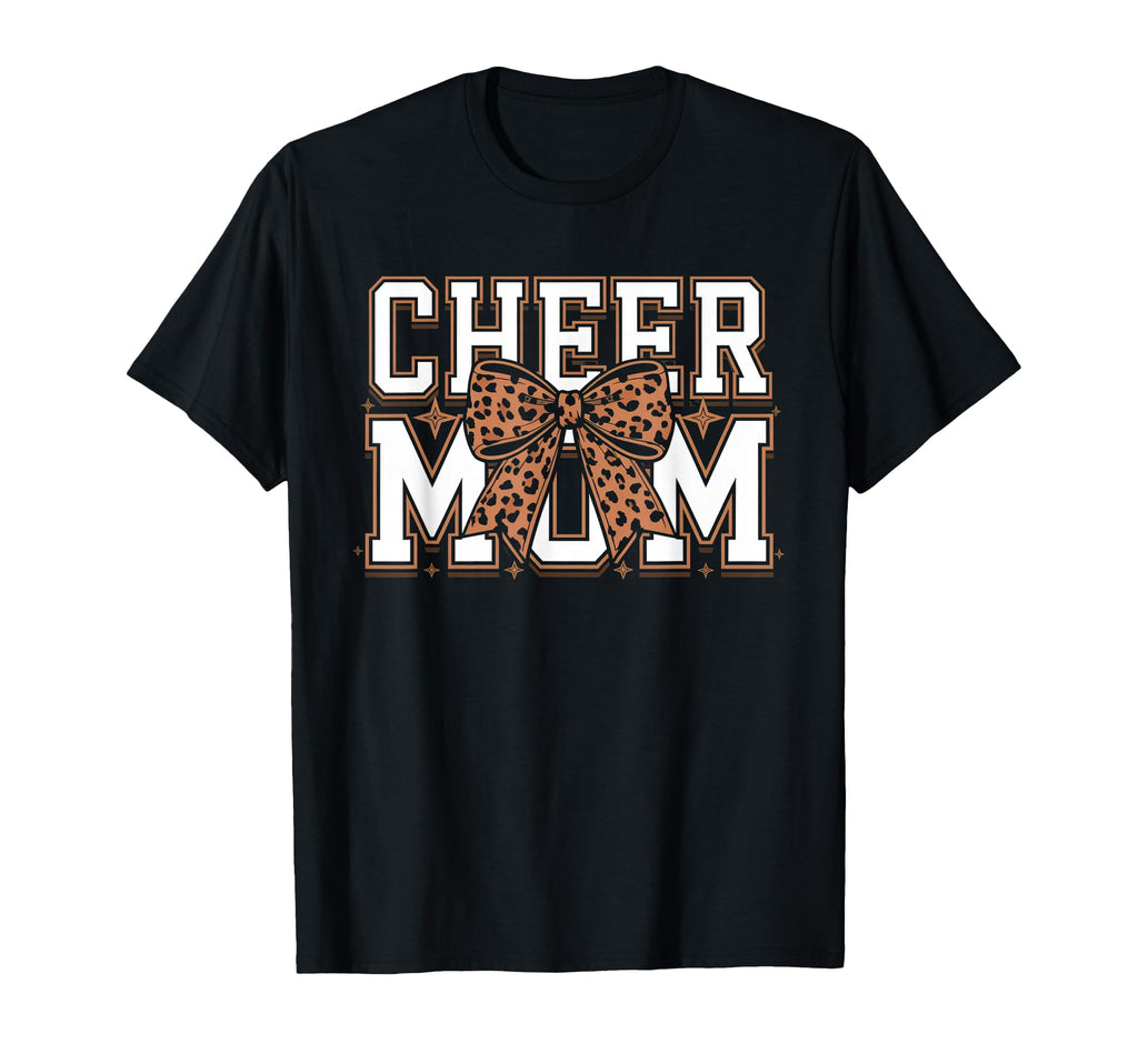 Cheer Mom Mother Bow Cheerleader T-Shirt - Minimalist Print for Adults - T-Shirt, Sweatshirt, Hoodie